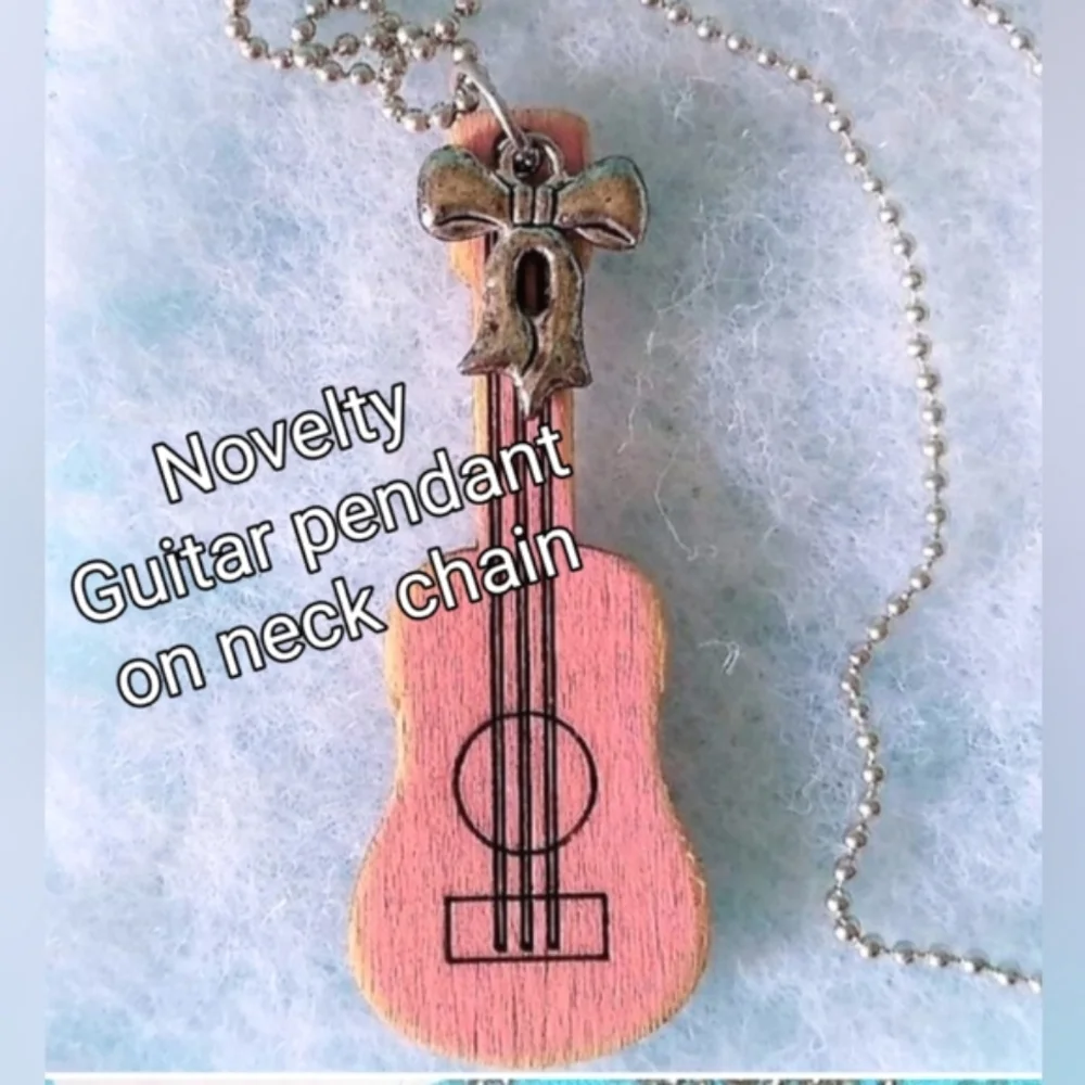 Pink Girly Guitar Necklaces MUST BUNDLE - Picture 5 of 15